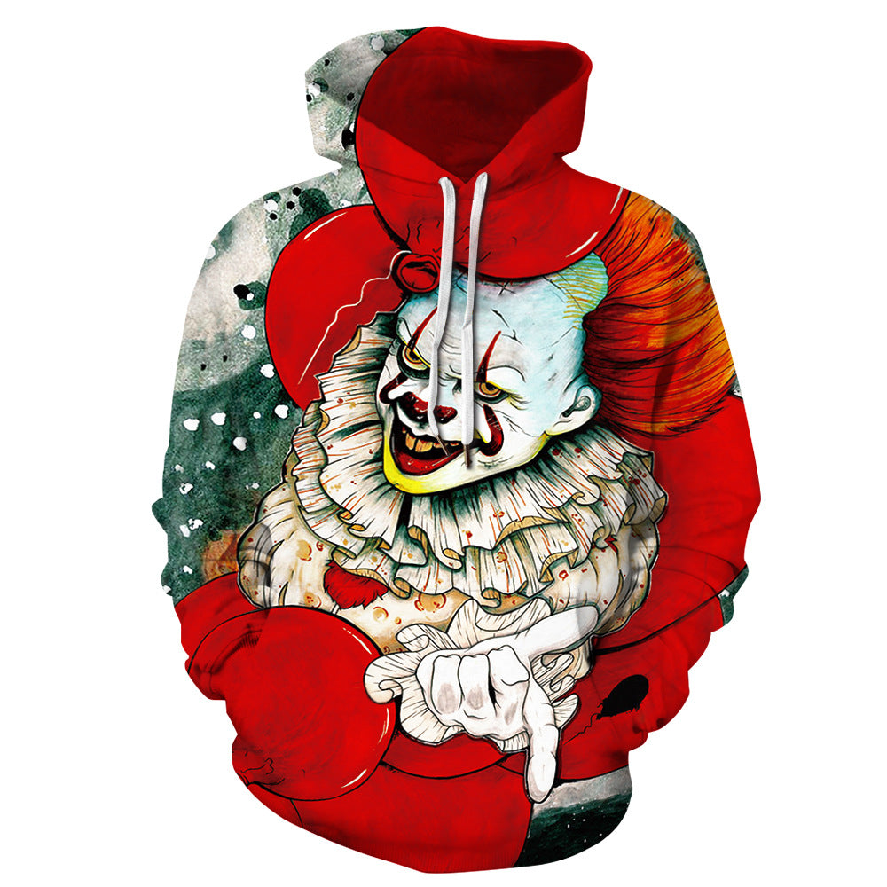 Hooded Sweatshirt Printed Loose Plus Size Fitness Sweatshirt