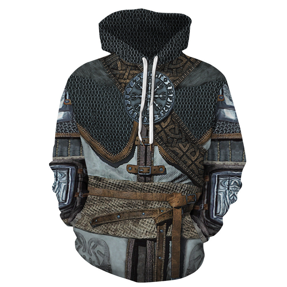 Hooded Sweatshirt Printed Loose Plus Size Fitness Sweatshirt