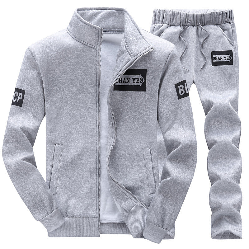 Jacket Men'S Jacket Casual Trousers Two-Piece Sports Suit Young Students Spring And Autumn New Sweater