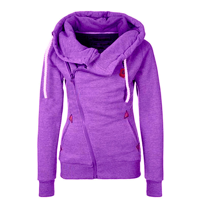 Sweatshirt Cardigan Side Zip Hooded Sweatshirt Jacket