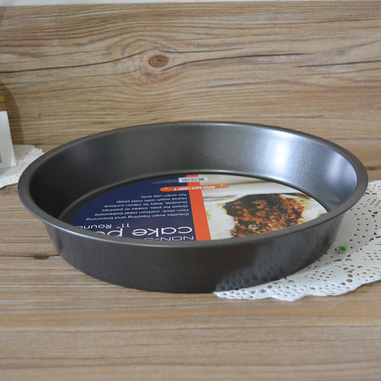 (11 inch) deep / shallow pizza disc eleven inch round non stick stick carbon steel baking pan die