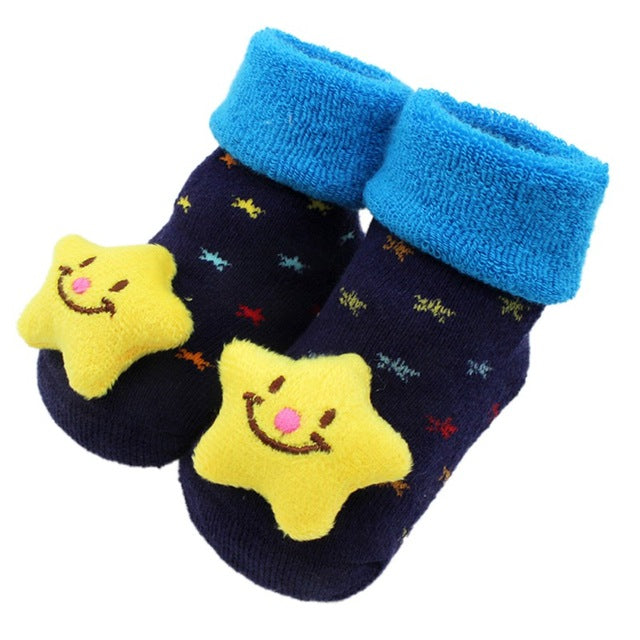 Stitching doll socks baby baby floor socks