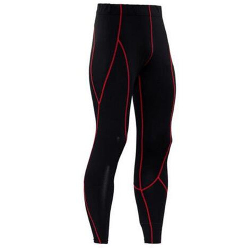 Men's Tight-fitting Elastic Breathable Football Basketball Fitness Workout Leggings Quick-drying