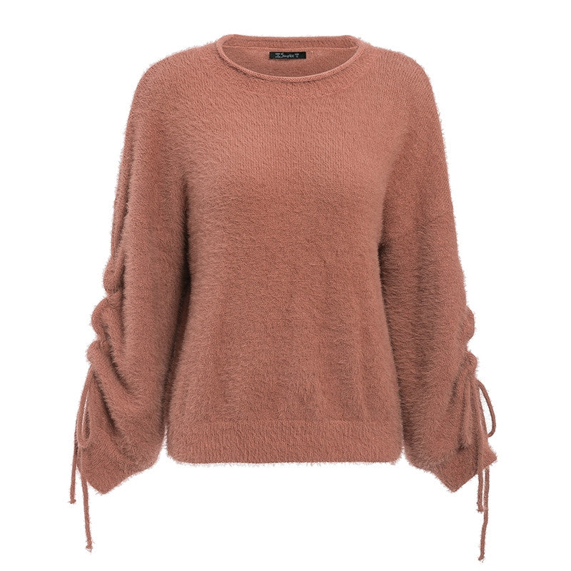 Knit sweater lace sweater