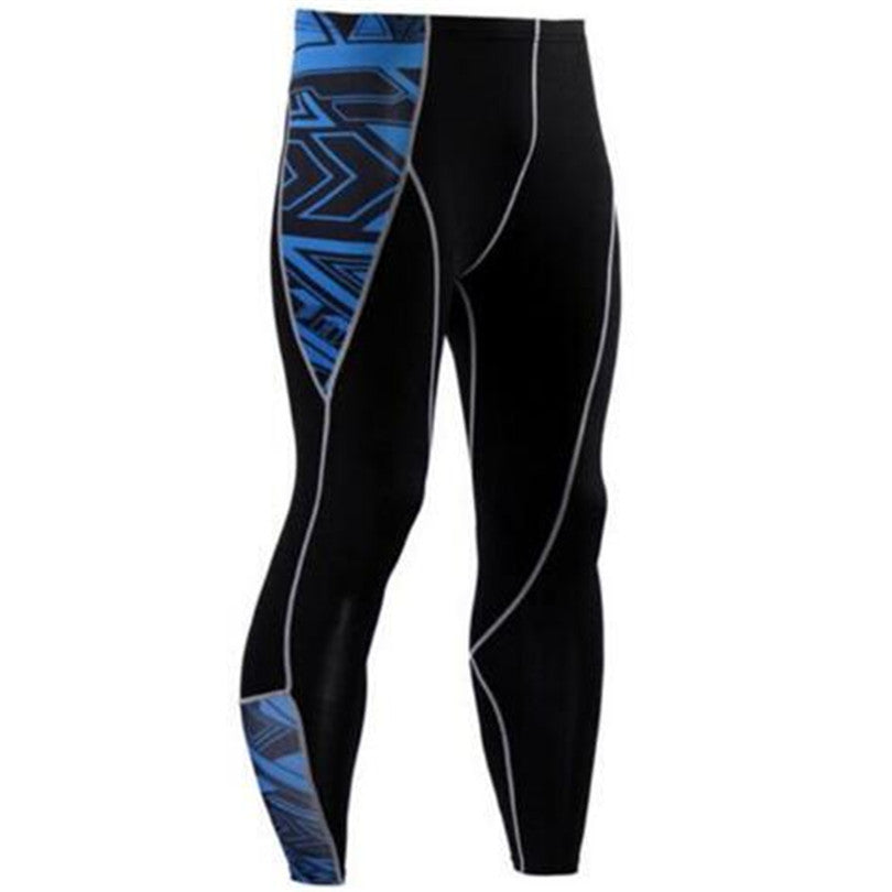 Men's Tight-fitting Elastic Breathable Football Basketball Fitness Workout Leggings Quick-drying