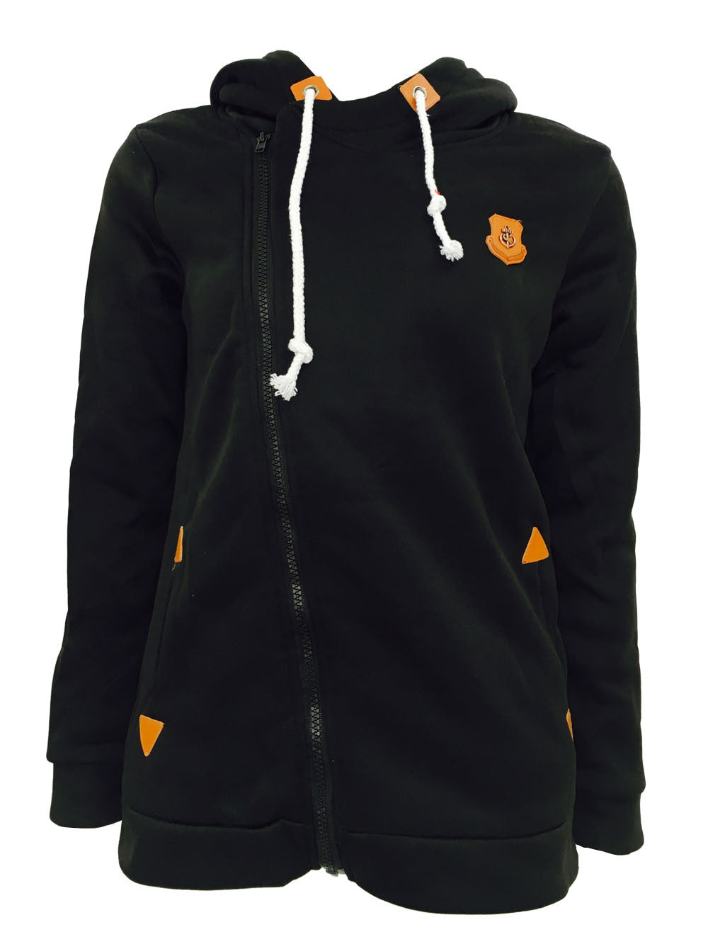 Sweatshirt Cardigan Side Zip Hooded Sweatshirt Jacket