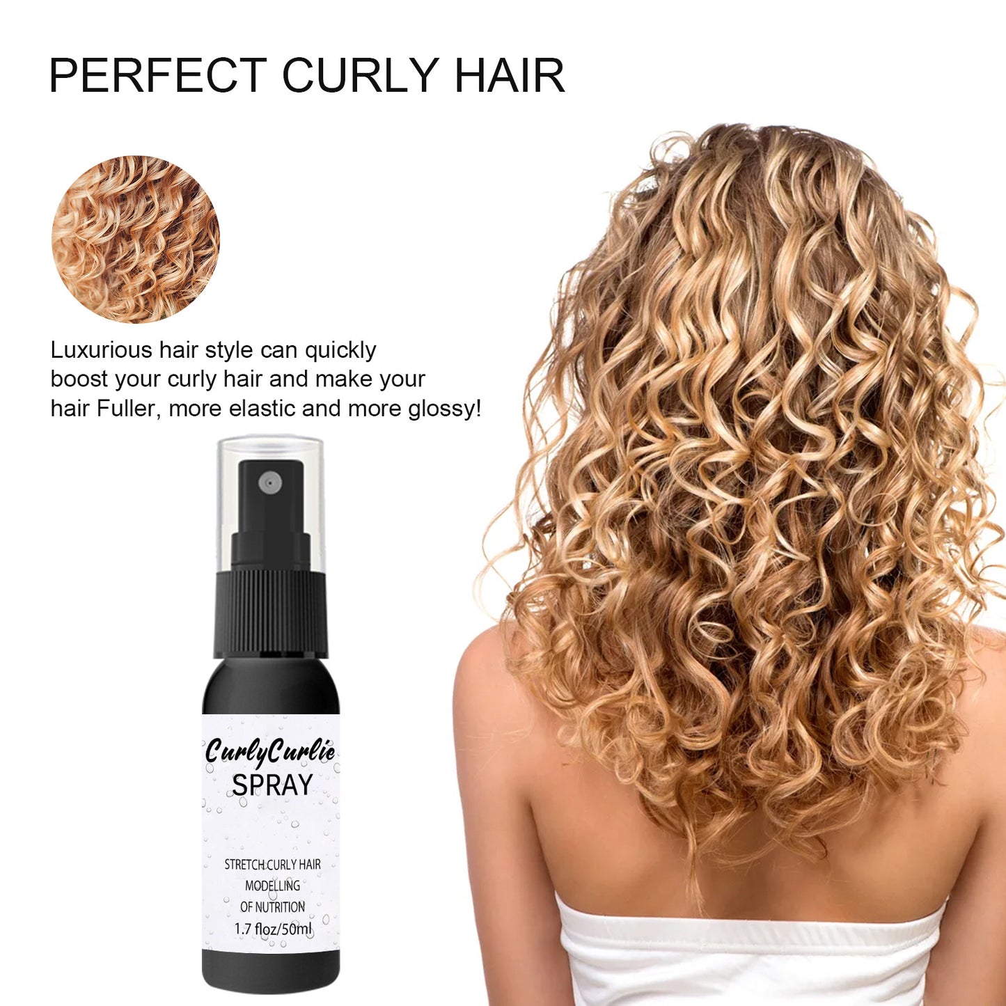 Curly Hair Styling Oil Moisturizing Essence Mist