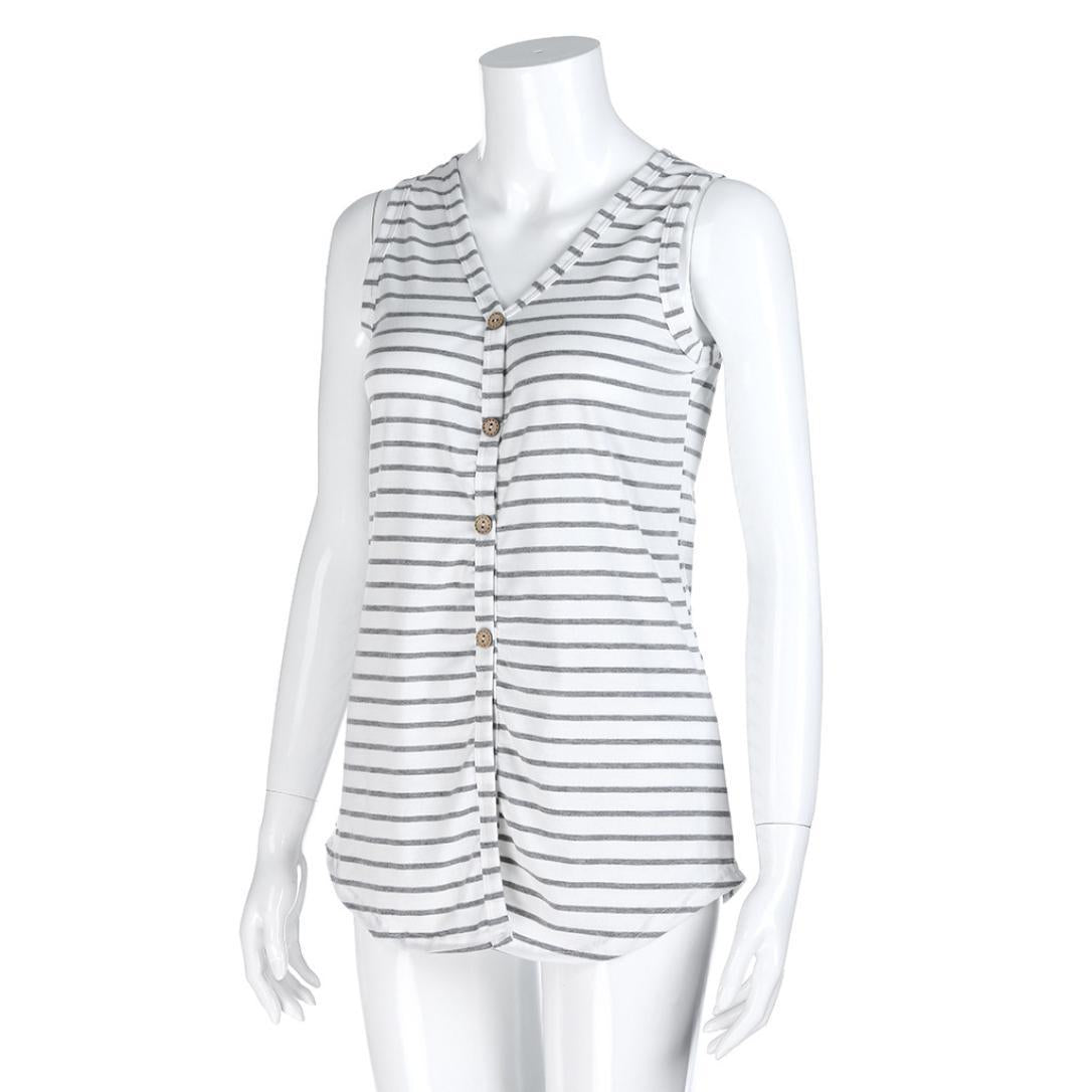 Summer Versatile Women's Multi-color Sleeveless Vest Outer Wear T-shirt