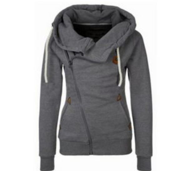 Sweatshirt Cardigan Side Zip Hooded Sweatshirt Jacket