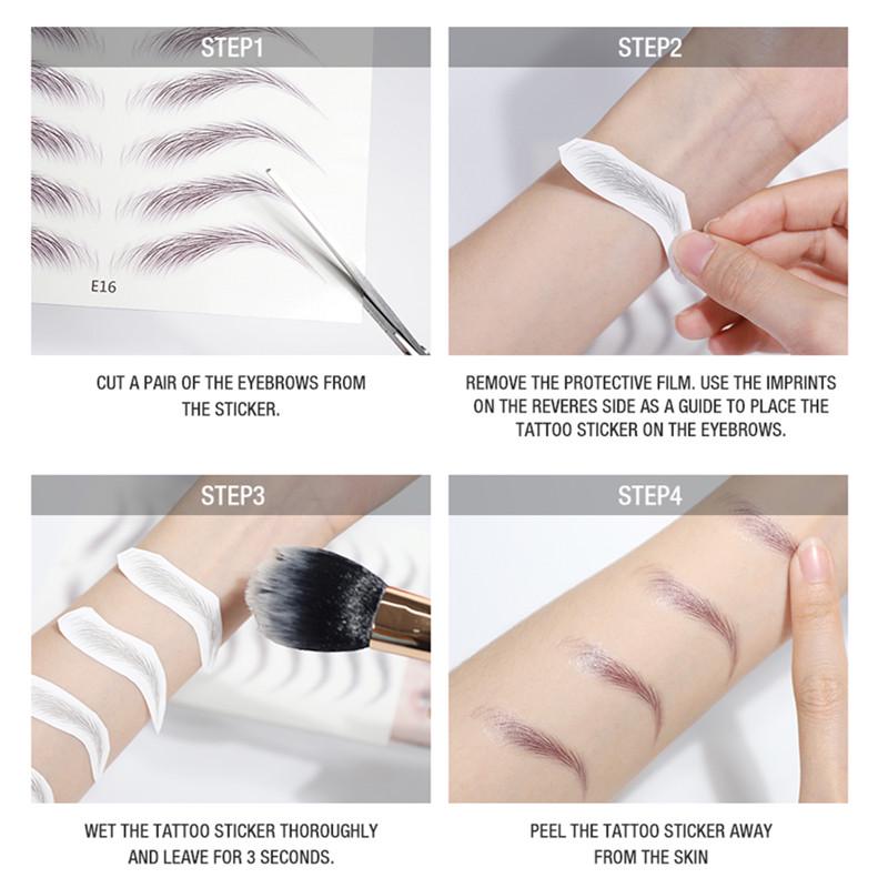 Ecological Waterproof Natural Simulation Eyebrow Stickers