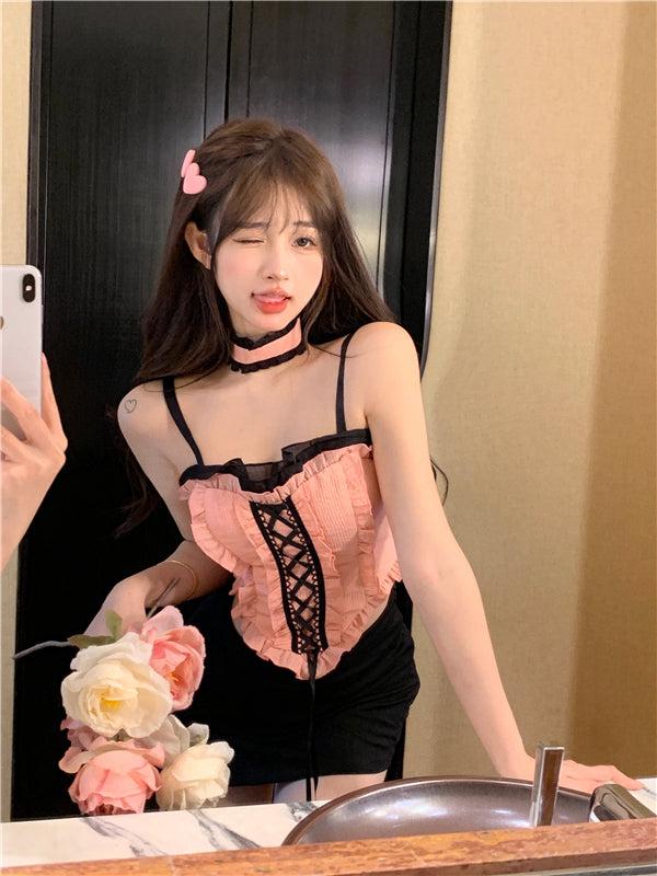 Summer Sweet Babes Short Inner Top And Outer Wear