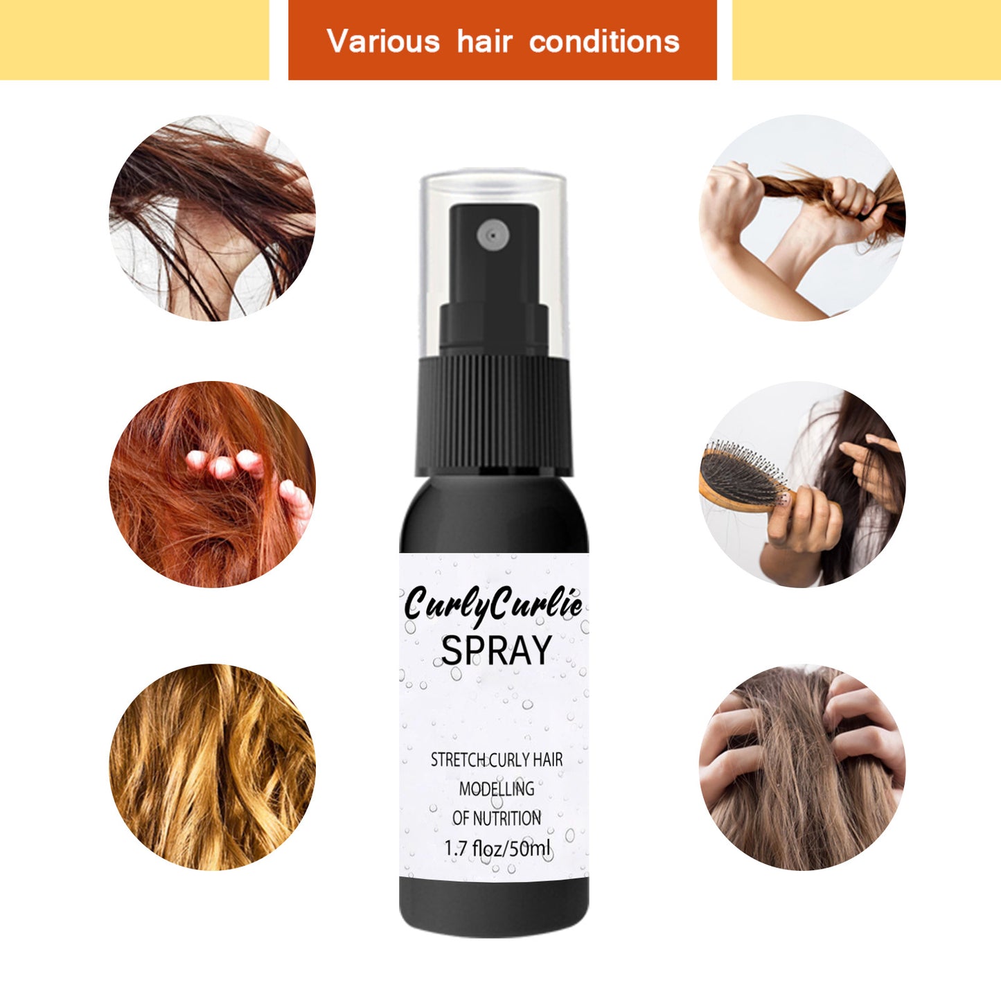 Curly Hair Styling Oil Moisturizing Essence Mist