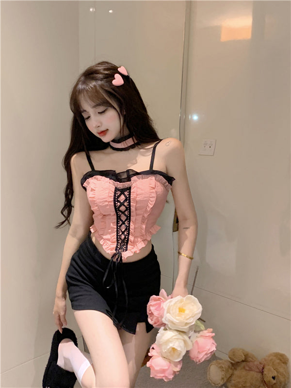 Summer Sweet Babes Short Inner Top And Outer Wear