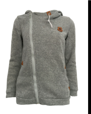 Sweatshirt Cardigan Side Zip Hooded Sweatshirt Jacket