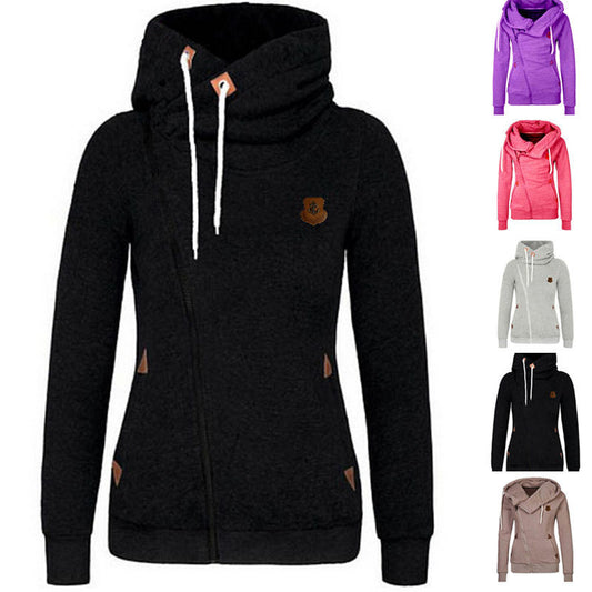 Sweatshirt Cardigan Side Zip Hooded Sweatshirt Jacket