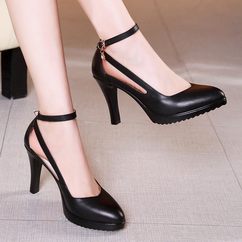 Pointed toe large size wedding shoes stiletto high heels