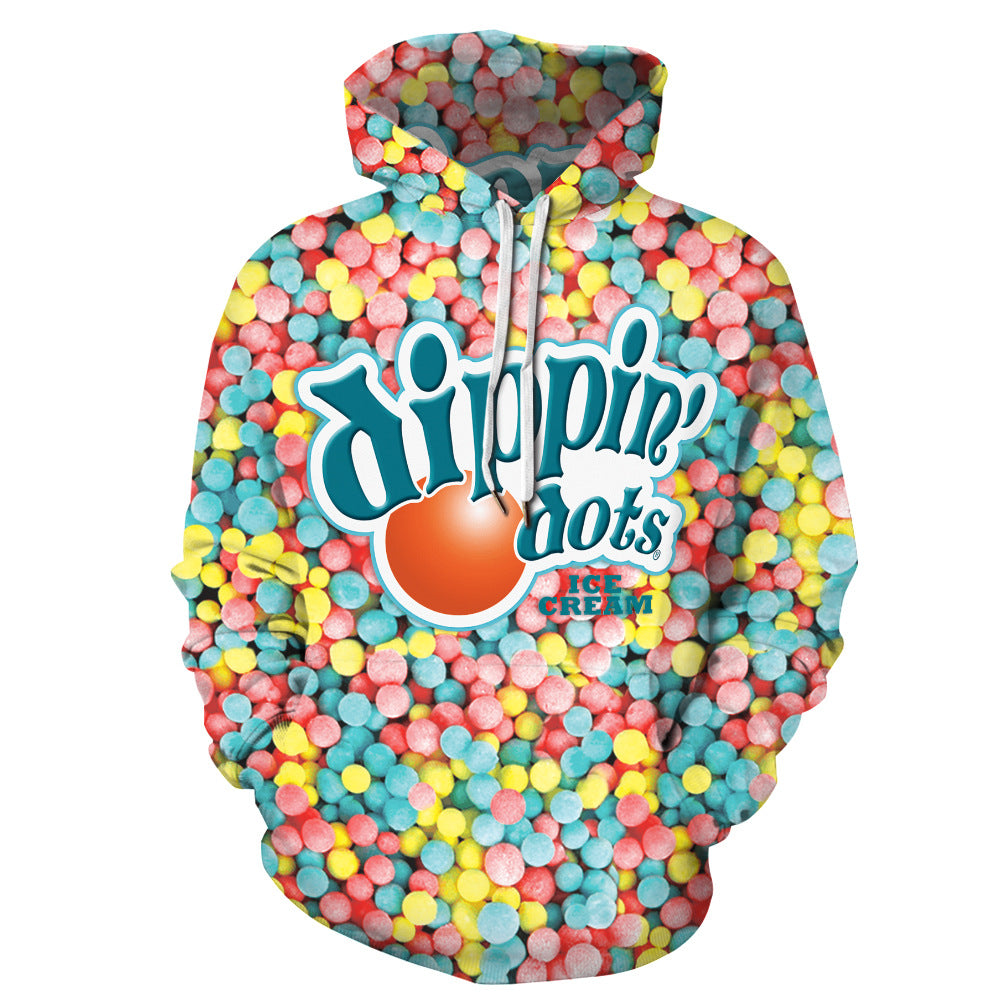 Hooded Sweatshirt Printed Loose Plus Size Fitness Sweatshirt